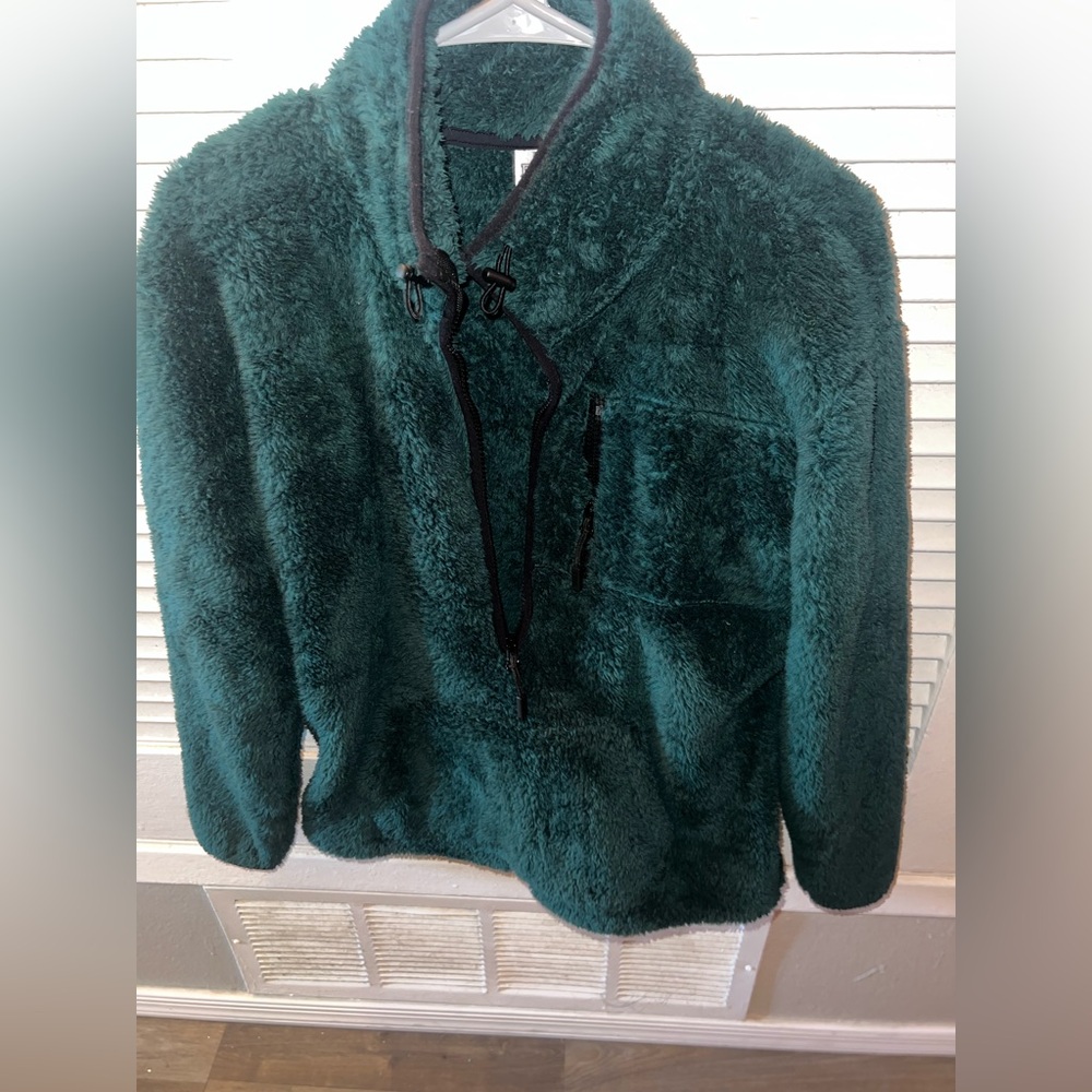 PINK Victoria's Secret Teal Fleece Pullover